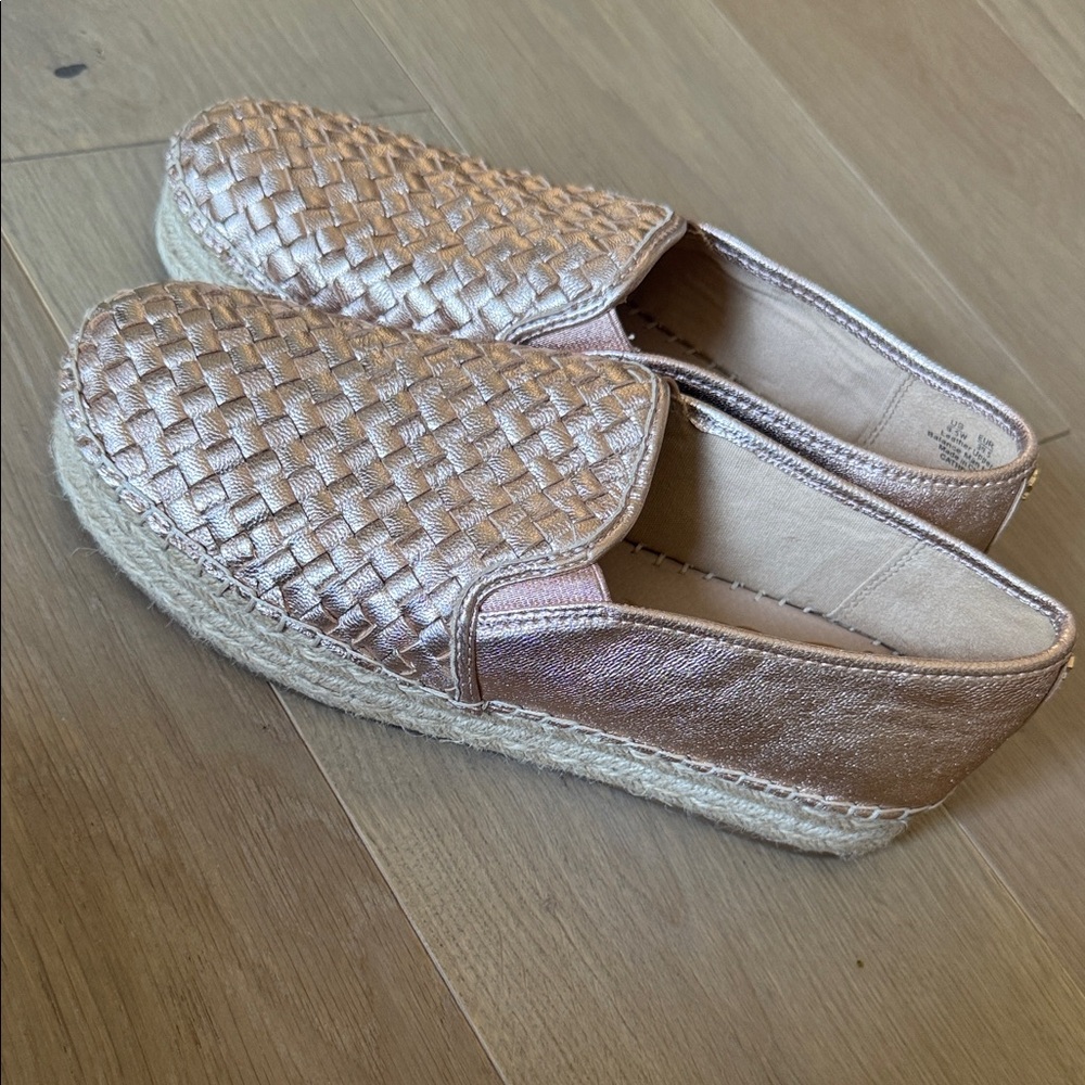 Women's Metallic Espadrille Loafers